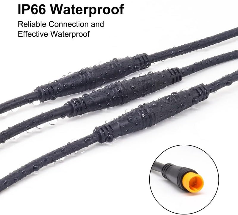Wexplore Ebike extension cable for electric bike gear sensor, waterproof connector 2pin/3pin/5pin for extension of electric bike lights and screens - Image 5